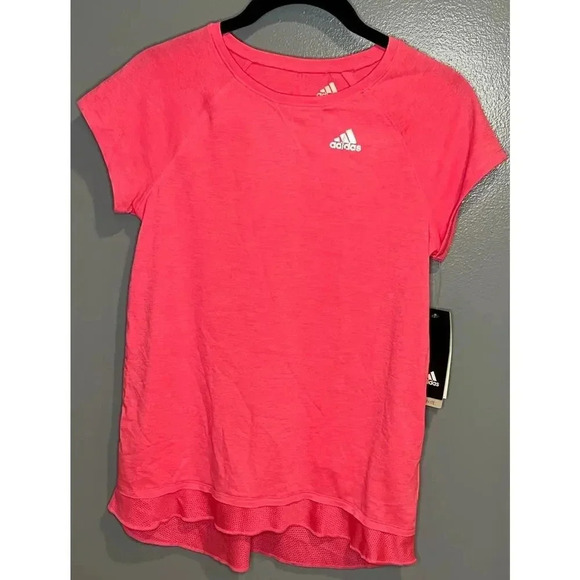 NWT Adidas Girls Shirt in Pink - Large (12/14) - Picture 1 of 4